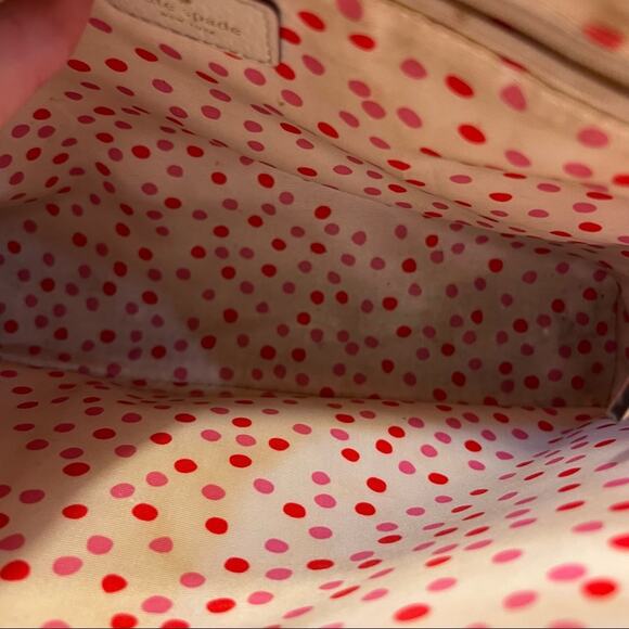 Kate Spade Quinn Medium Tote Bag Wellesley White Cream Shoulder Purse - Picture 9 of 15